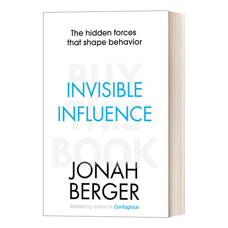 传染英文原版 Invisible Influence the hidden forces that shape behaviour塑造消费心智决策的隐秘力量进口英语原版书籍-图0