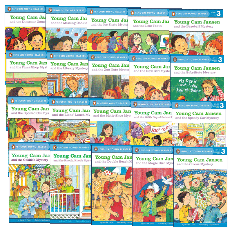 英文原版 Young Cam Jansen Penguin Young Readers, Level 3 小小女侦探简森系列20册 企鹅青少分级阅读3级 英文版 进口原版书籍