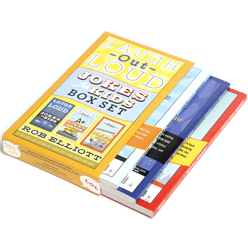 笑爆肚子的笑话3册盒装 英文原版 Laugh Out Loud Jokes for Kids 3 Book Box Set 英文版儿童英语课外阅读章节书 进口原版书籍 - 图0