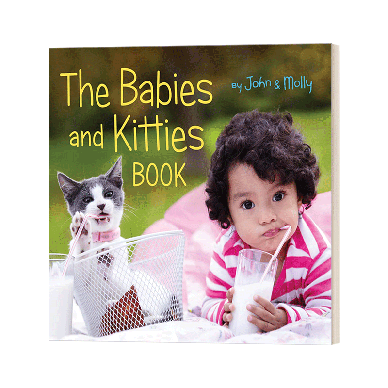 英文原版绘本 The Babies and Kitties Book宝宝和猫猫纸板书绘本英文版进口英语原版书籍-图0