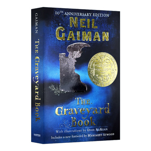 坟场之书 英文原版小说 The Graveyard Book 英文版 纽伯瑞金奖 雨果奖长篇小说奖 尼尔盖曼 幻想文学 进口英语书籍 - 图2