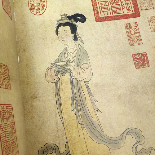 中国历代仕女画集工笔写意文人画册 顾恺之张萱周昉唐伯虎仇英文征明任伯年陈洪绶仕女图美术画册教材临摹鉴赏 官方旗舰 - 图3