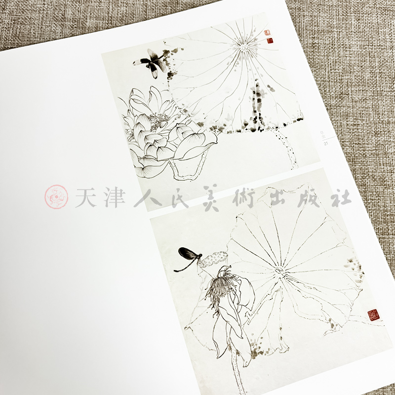 白描技法精解  草虫 中国画花草植物工笔画白描底稿书白描勾线画谱美术绘画初学者入门到精通基础教程 福建美术