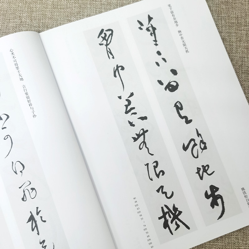 历代书法名家草书集字丛帖100幅全4册唐诗宋词名句对联毛笔创作楹联练字帖考级范例简体注释书家索引草字天津人美 - 图2