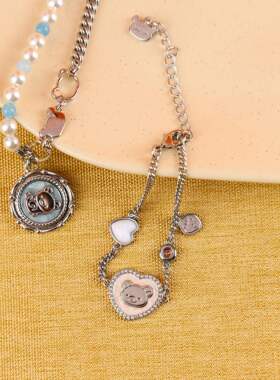 轻松小熊咕噜咕噜系列手链盲盒精