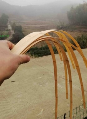 竹蔑黄蔑 宽竹片竹条手工竹蔑竹编材料模型材料装饰竹蔑工艺竹蔑