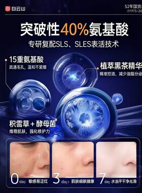 白云山洗面奶男士专用控油去黑头