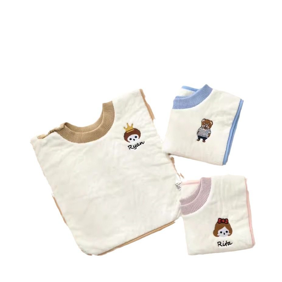 儿童洗漱巾婴儿毛巾刷牙擦脸漱口水巾防水围嘴不湿衣宝宝洗脸围兜,淘宝优惠券,粉丝福利购,淘宝优惠卷