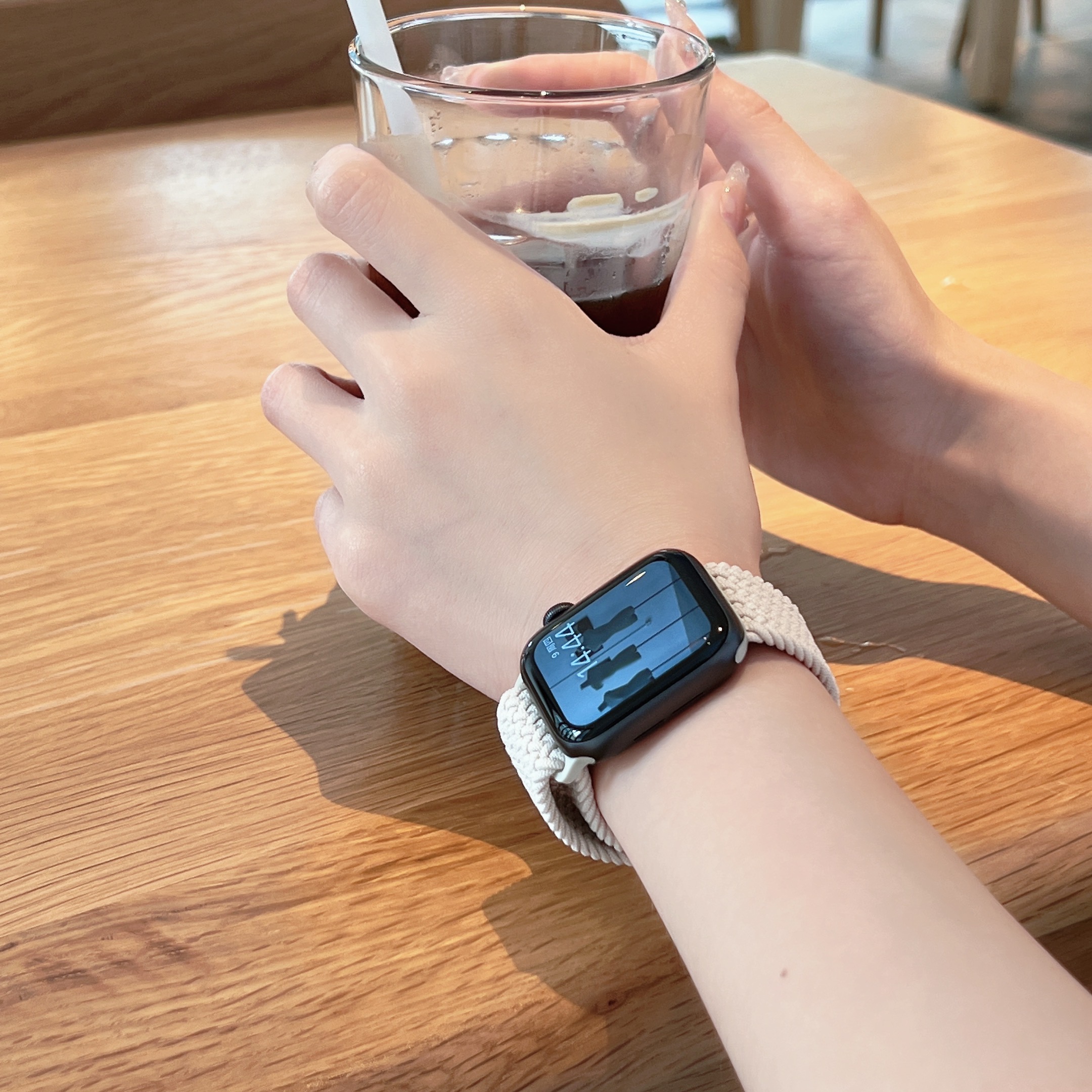 适用苹果s7手表表带applewatch7/6/5/SE代iwatch7回环编织4表带新款iphonewatch透气40/44mm运动个性夏季 - 图1