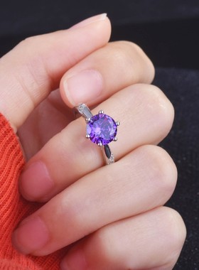 镀pt950铂金仿D级高碳莫桑钻石戒