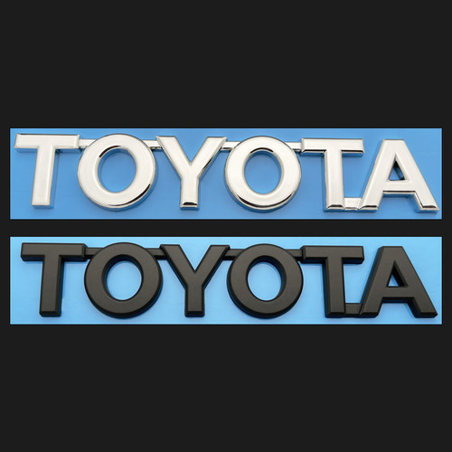 新广汽丰田车标TOYOTA字标九代凯美瑞致炫雷凌C-HR赛那后尾箱车标 - 图2
