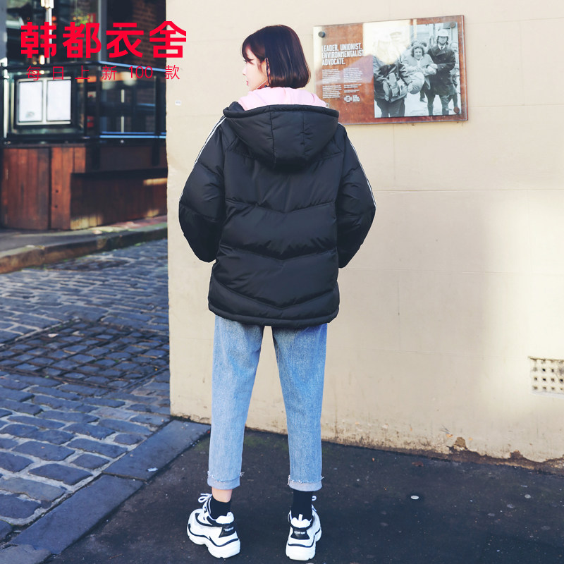 韩都衣舍韩版工装短款2020年羽绒服 韩都衣舍嗒嗒羽绒服
