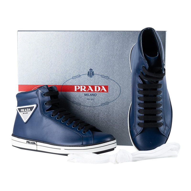prada /普拉达男士时尚系带休闲鞋 黛慕名品海外时尚休闲鞋
