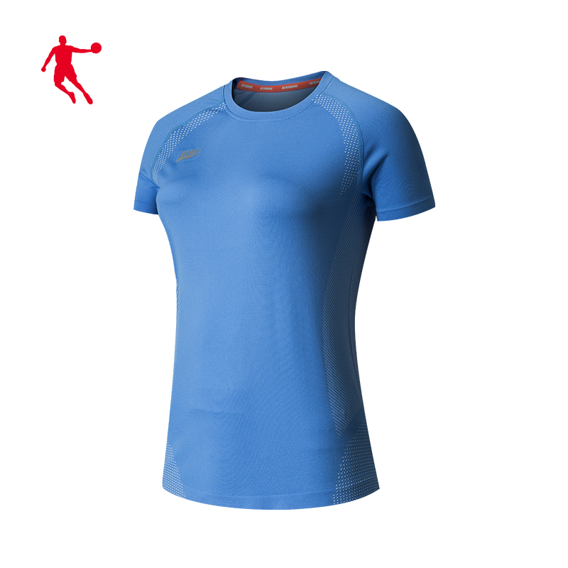 Jordan Knitted Short Sleeve T2020 Summer New Shopping Mall Matching Women's Casual Versatile Sports T-shirt Comfortable and Breathable Women