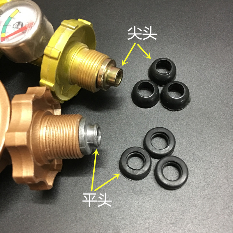 防漏接口气缸皮垫煤气瓶皮圈液化气减压阀橡胶垫尖头橡皮圈气嘴