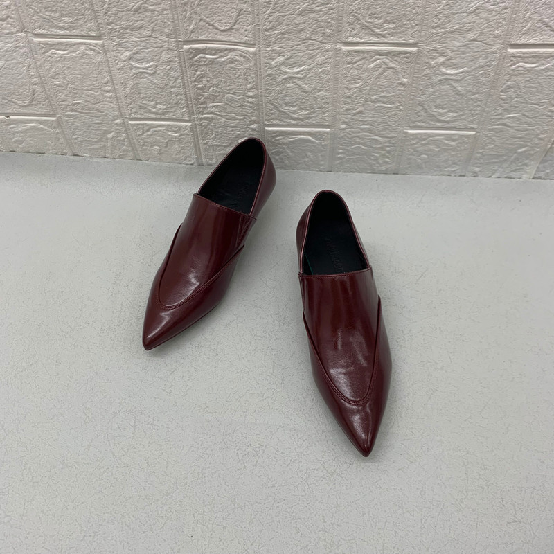 外贸出口纯原欧美风 尖头深口单鞋女中跟软底显瘦百搭纯色小皮鞋,淘宝优惠券,粉丝福利购,淘宝优惠卷