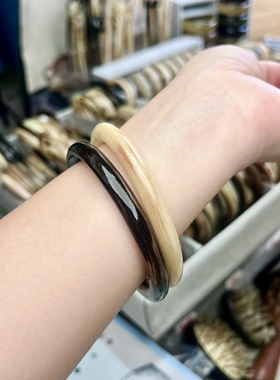 遇角轩天然羊角手镯养肝明目