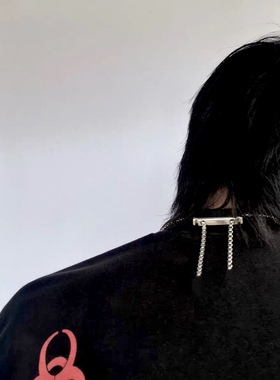 骰子项链钛钢可调节男女