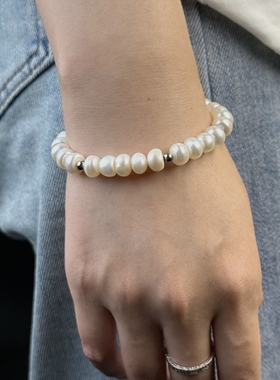 天然珍珠复古美式手链