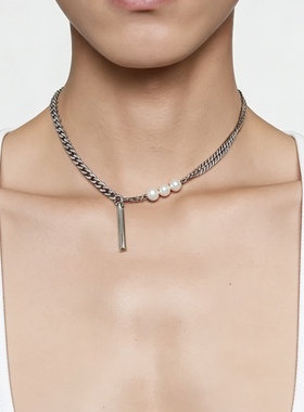 天然珍珠男女锁骨链简约百搭