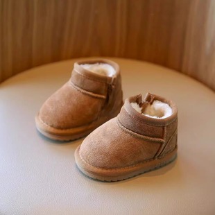 儿童冬季雪地靴加绒保暖棉鞋