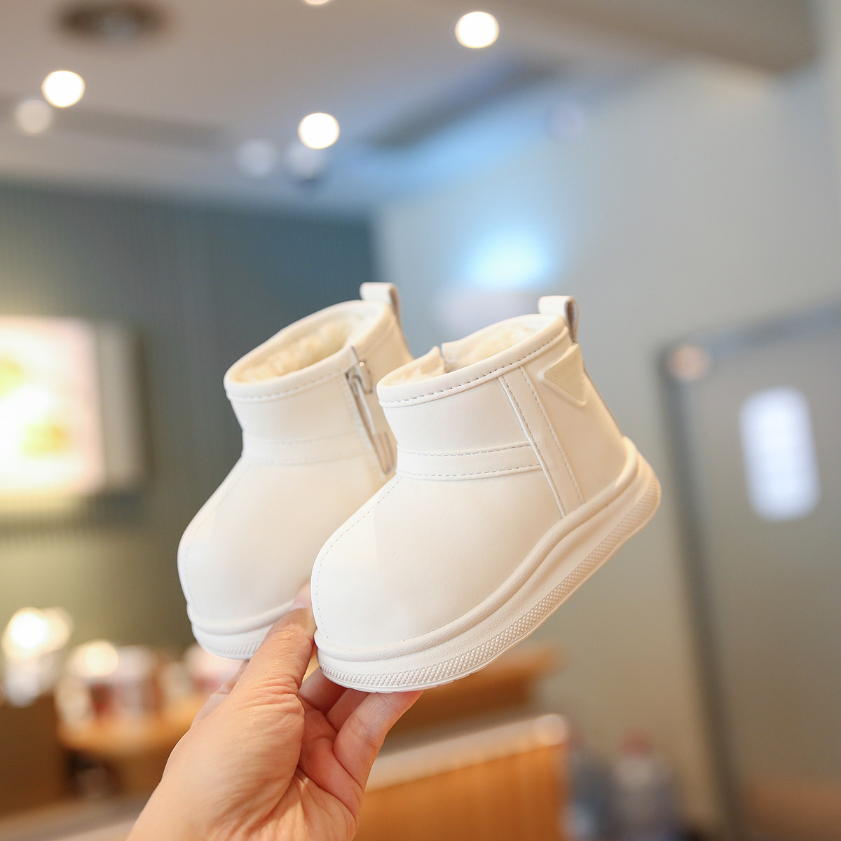 小步点婴儿雪地靴男宝冬鞋加绒加厚儿童棉鞋软底学步鞋女宝宝鞋子,淘宝优惠券,粉丝福利购,淘宝优惠卷