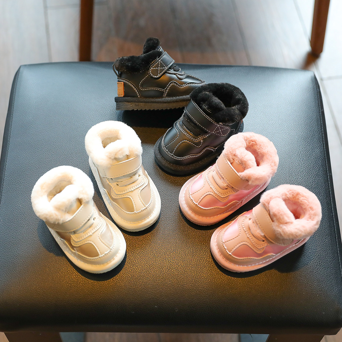 小童雪地靴皮毛一体儿童雪地鞋男童大棉鞋加厚女童棉靴婴儿鞋冬款,淘宝优惠券,粉丝福利购,淘宝优惠卷