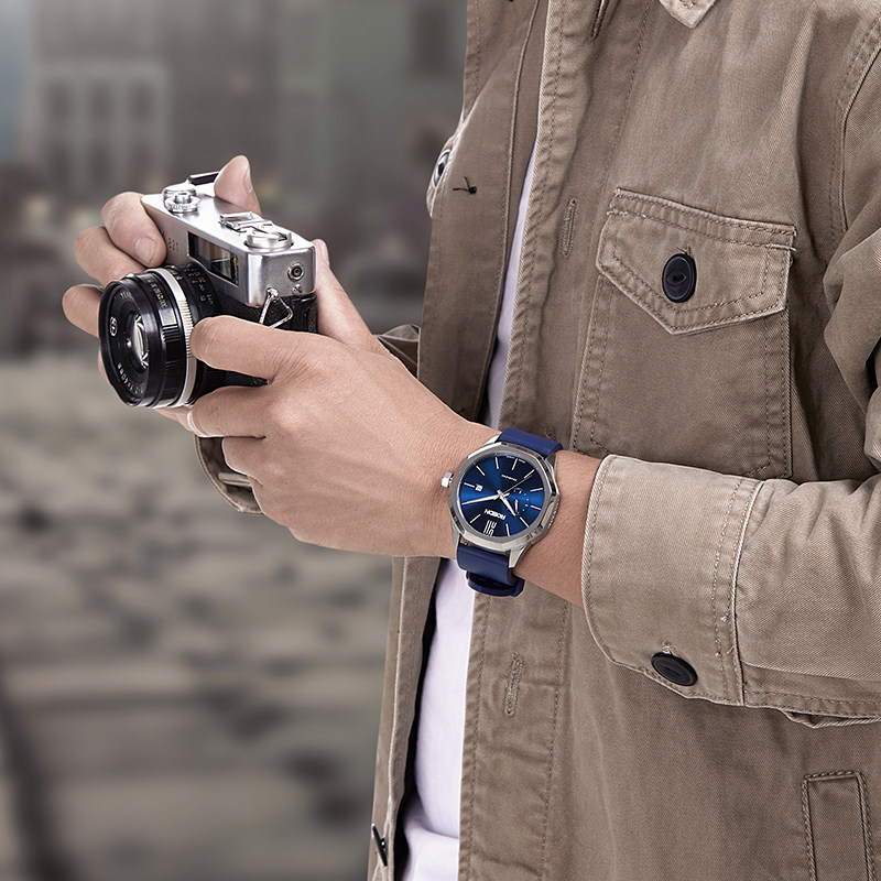 劳士顿新款无畏系列镂空时尚男表 rosdn劳士顿兰蒂克国产腕表