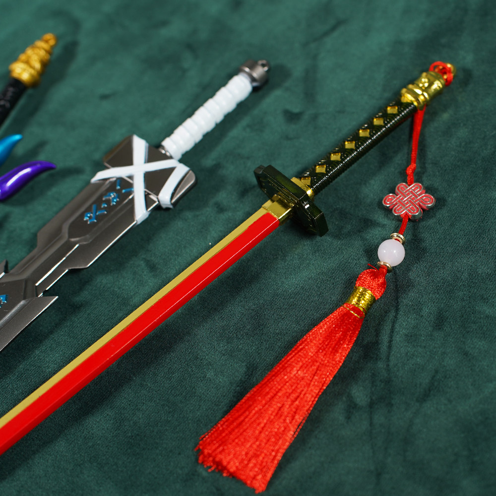 DNF起源地下城与勇士合金属武器模型摆件魔剑泰拉石刀周边未开刃