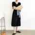 Mùa hè 2019 mới ngắn tay Hepburn retro Pháp nhỏ váy đen eo cao khí chất là váy dài đầm mỏng - váy đầm váy đầm dự tiệc váy đầm