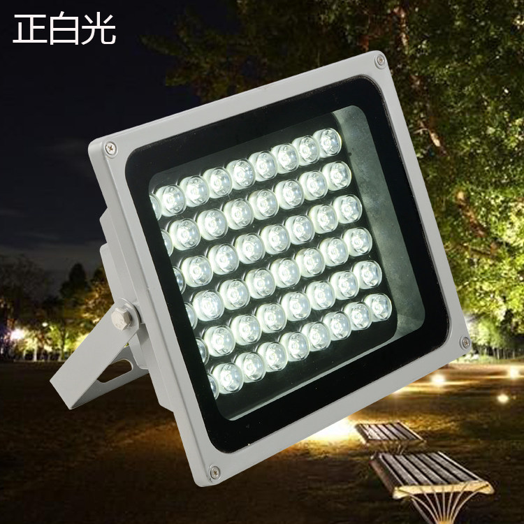 led聚光投光灯户外防水射灯七彩照树灯单颗隧道灯广告招牌36W50W_虎窝淘