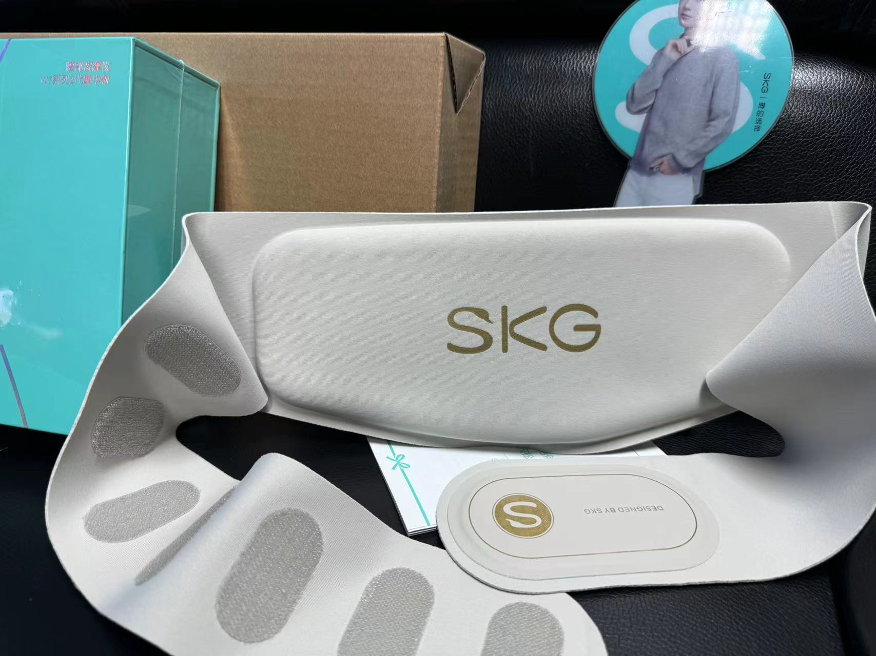 SKG腰部按摩器W7豪华尊贵版豪华暖腹热敷缓解K5二代G7豪华版腰部 - 图3