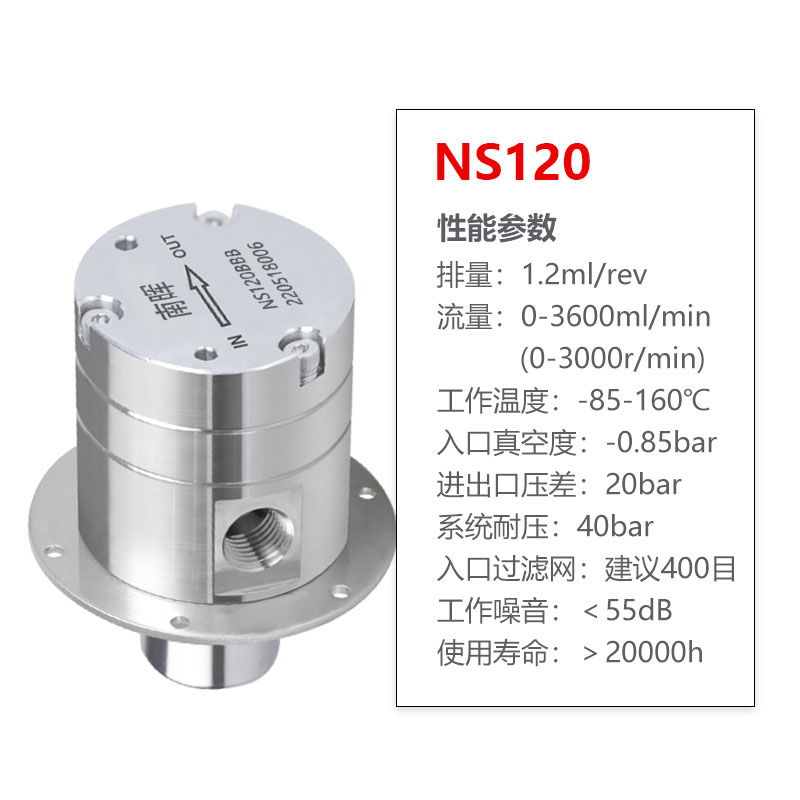 1.2cc/r 316L不锈钢微型磁力驱动齿轮泵耐高温高压自吸计量齿轮泵-图0