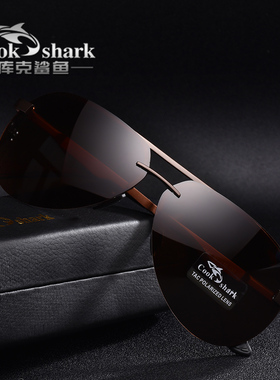 cookshark库克鲨鱼偏光太阳镜男