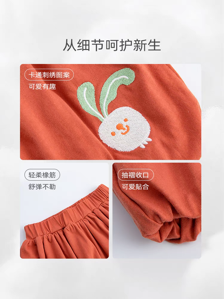 【云感棉】麦拉贝拉婴儿裤子夏季纯棉短裤薄款女宝宝外出花苞裤,淘宝优惠券,粉丝福利购,淘宝优惠卷