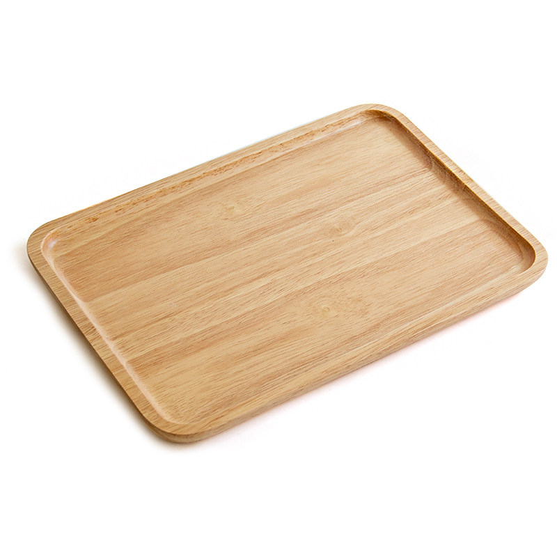 橡胶木盘子长方形日式餐盘家用茶盘托盘餐厅实木托盘木质水杯面包,淘宝优惠券,粉丝福利购,淘宝优惠卷
