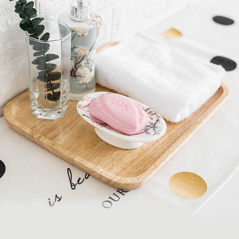 橡胶木盘子长方形日式餐盘家用茶盘托盘餐厅实木托盘木质水杯面包,淘宝优惠券,粉丝福利购,淘宝优惠卷