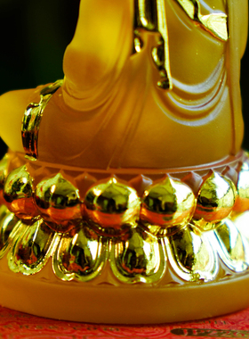 仿琉璃地藏菩萨佛像吉祥桌面摆件