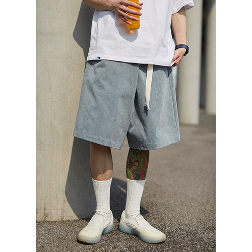 Jnxs/Mr. Jiangnan Cityboy Японский бренд Tide Loak Works Banns Мужские летние брюки имитационные джинсовые шорты