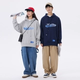 Японская трендовая толстовка с капюшоном для влюбленных, весенняя парная одежда, куртка, с вышивкой, оверсайз