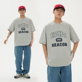 Японская футболка с коротким рукавом для влюбленных, с печатью вашего логотипа, оверсайз