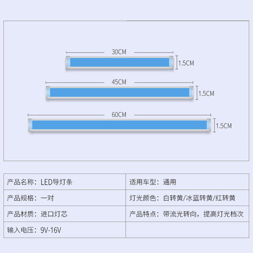 摩托车流水转向灯条后尾灯启动扫描led装饰灯流光灯条改装软灯 - 图2