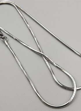 简约钛钢情侣八角蛇骨链项链百搭