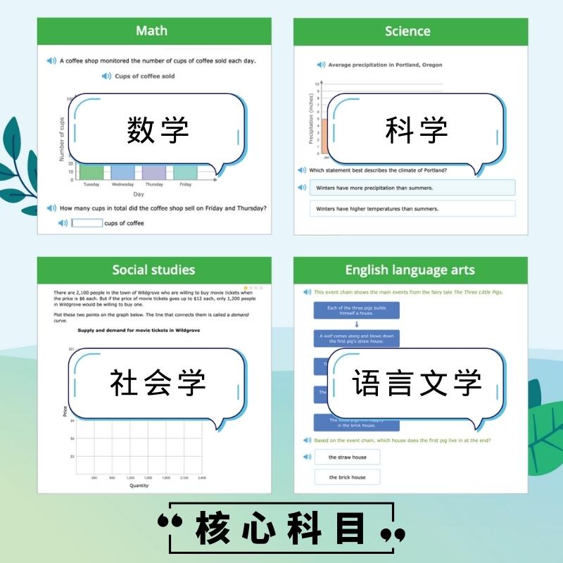 IXL账号SAT/MAP备考美国英国澳洲加拿大国际学校题库数学英语科学 - 图0