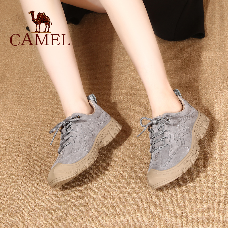 Camel/骆驼户外女鞋24春季新款徒步登山鞋防撞休闲运动鞋工装鞋 - 图3