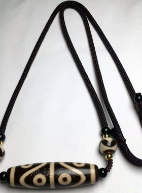 藏传玛瑙八眼天珠吊坠