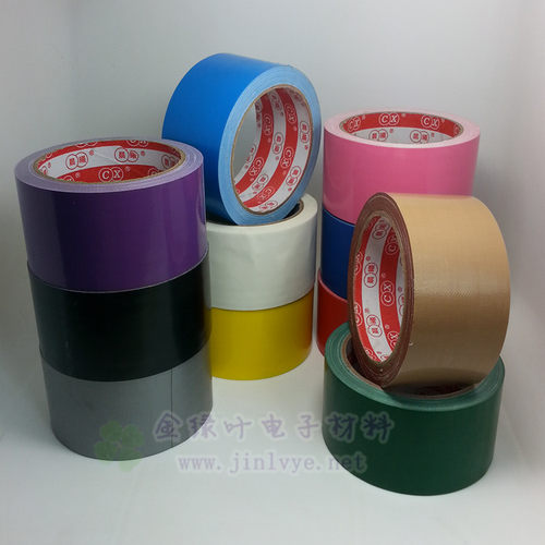 布基标签胶纸DUCT TAPE地毯封边防水胶布易撕布圆点不干胶贴定制 - 图0
