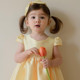 Ins children's clothing girls dress spring and summer fashionable and temperament princess skirt dress golden girl's one-year-old dress