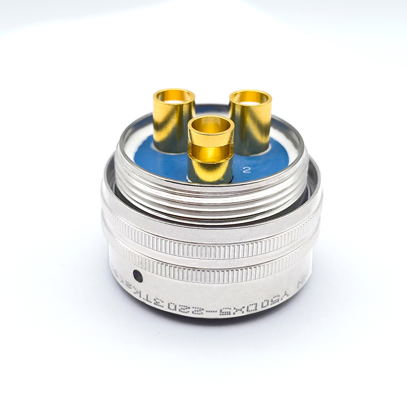 Y50DX系列3芯插孔插头电缆罩式圆形电连接器Y50DX5-2203TK2(φ21) - 图0