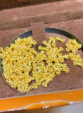 古法沙金镶嵌金刚杵配件diy手工手串项文玩佛珠手串配饰隔珠材料
